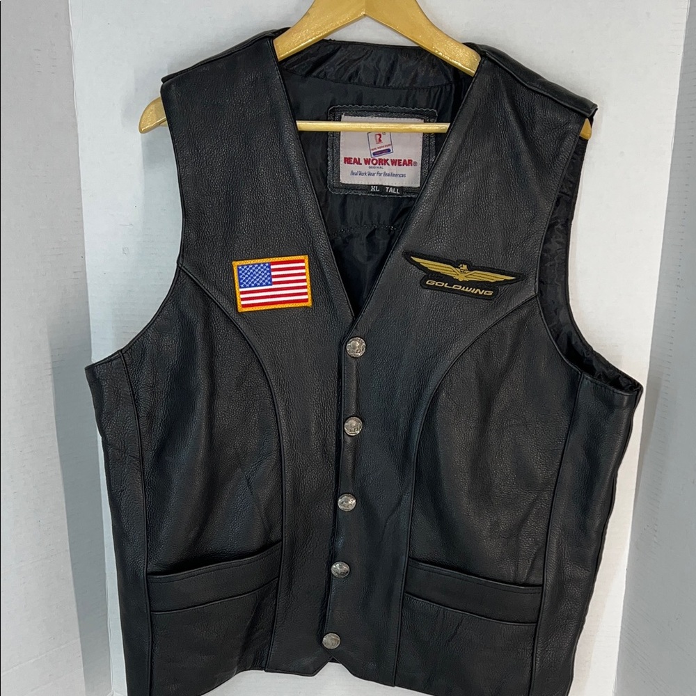 Black Leather Vest for Men
